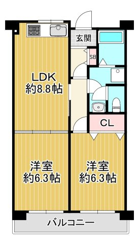 【間取り】 | クレストコートあかしあ