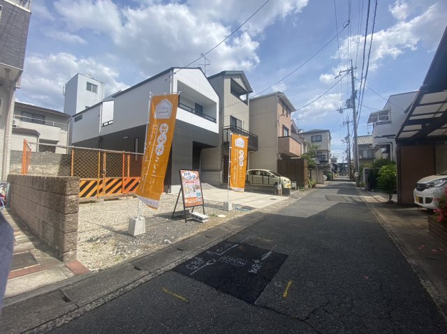嵯峨野開町の前面道路含む現地写真