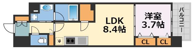 アーバネックス同心Ⅱの間取り