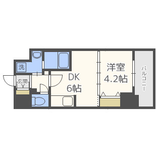 S-RESIDENCE阿波座WESTの間取り