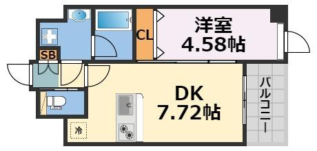 プレジオ難波ASIANの間取り