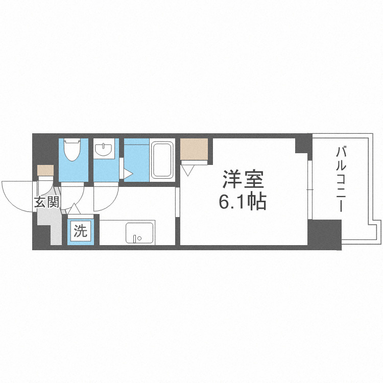 La Douceur桜川の間取り