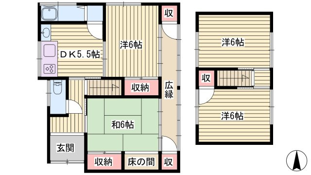 有田　今在家一戸建の間取り