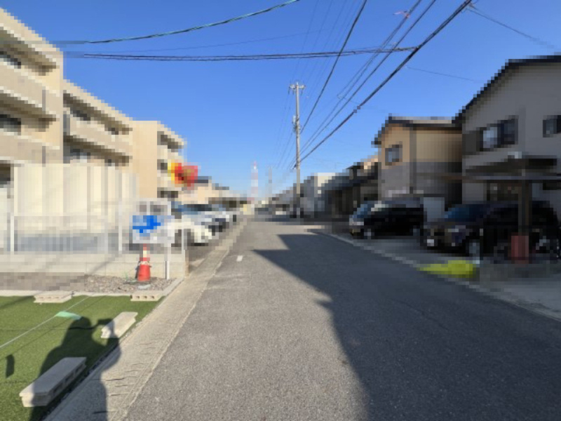 碧南市池下町23-1期新築戸建　2号棟の前面道路含む現地写真|碧南市池下町23-1期新築戸建前面道路写真です。南側公道約5.95ｍ