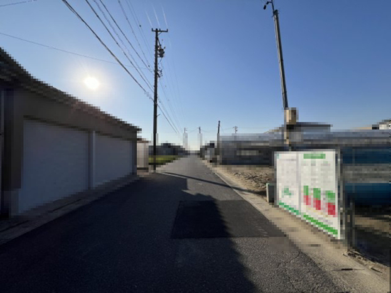 碧南市池下町23-1期新築戸建　2号棟の前面道路含む現地写真|碧南市池下町23-1期新築戸建前面道路写真です。南側公道約5.95ｍ