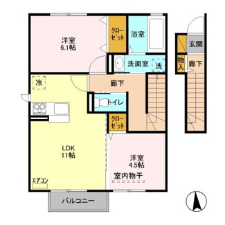 【間取り】 | ゼピュロス学園の森Ｇ