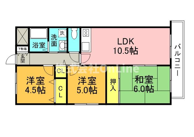 【間取り】 | ドゥヴァンルパルク川村