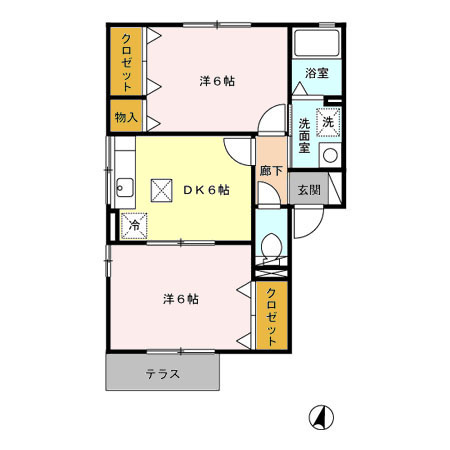 パティオ須屋Ａ棟の間取り