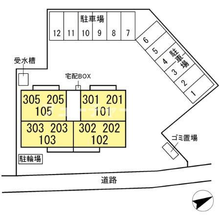 フォレスト新原の区画図
