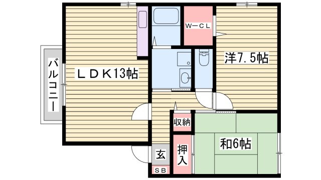 アベニュー御立Ａの間取り