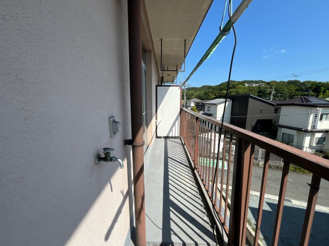 北山マンションのバルコニー