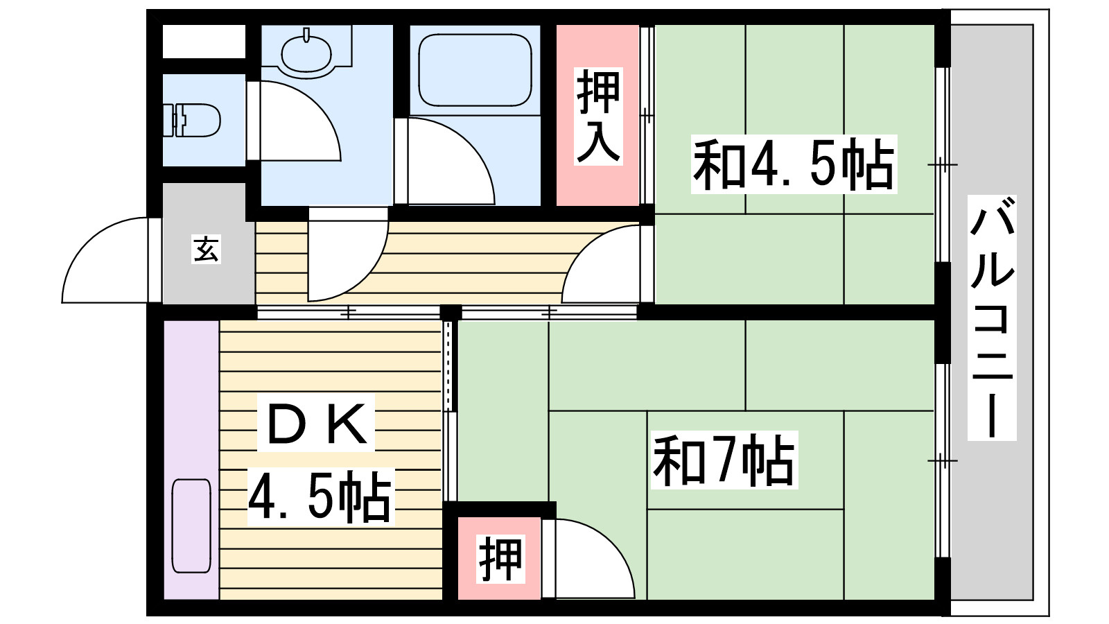 シャトー東洋の間取り
