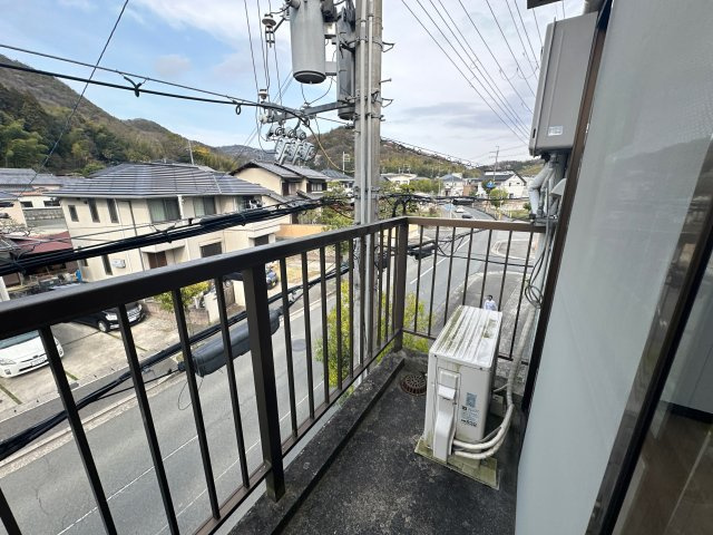 ハイツ北代のバルコニー