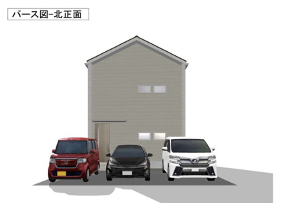 【外観パース】 | 新築住宅　いの町枝川　西棟 | イメージパース