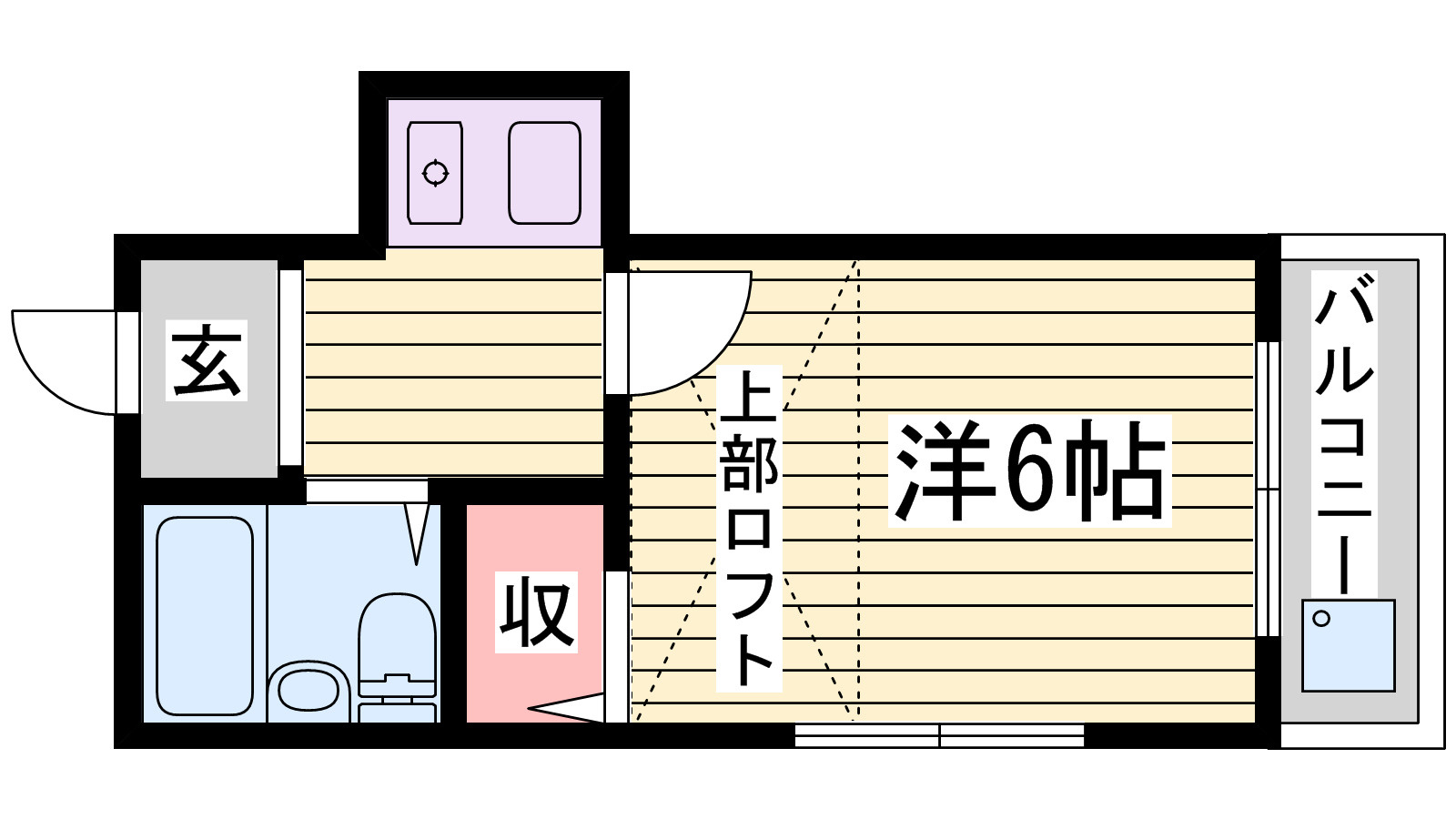 ヴァンヴェール宮西の間取り