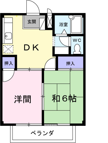 メゾンアサバの間取り