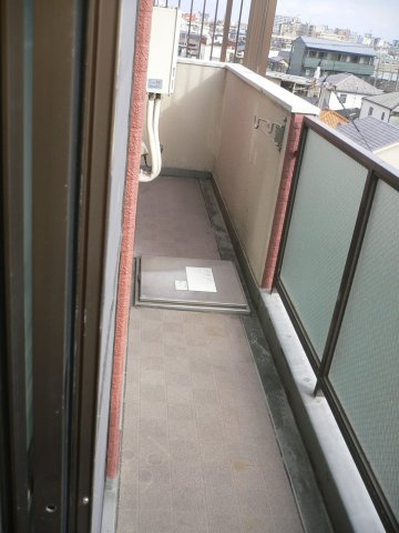 ライオンズマンション魚崎第5のバルコニー|広々としたバルコニーです