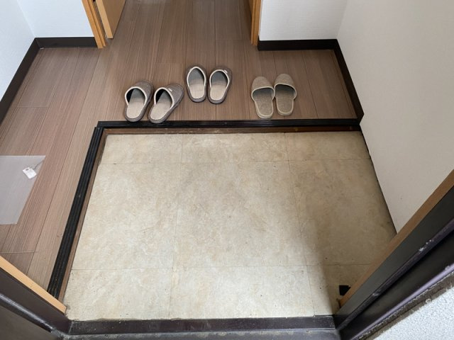 マンション鳩岡の玄関