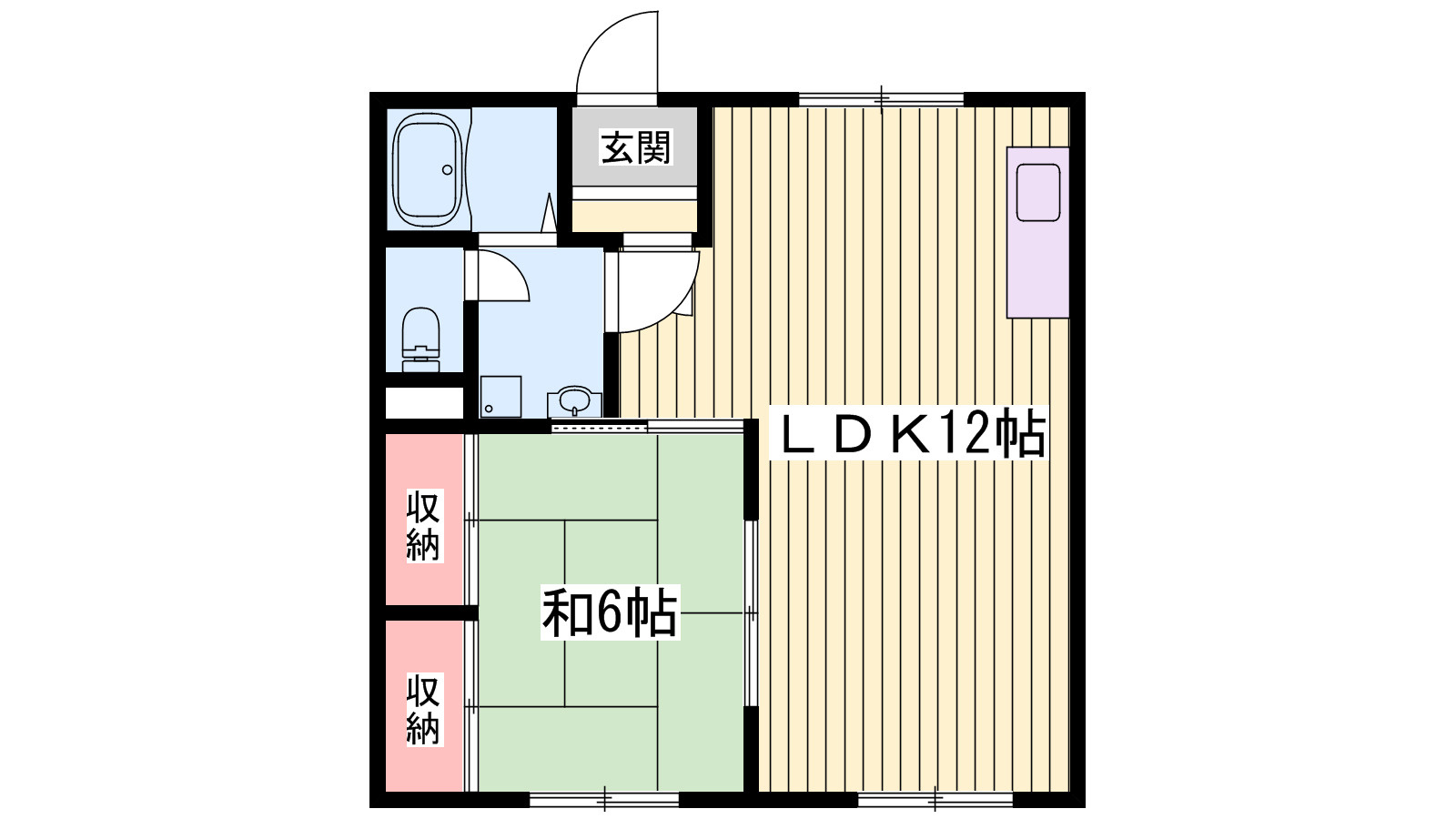マンション鳩岡の間取り