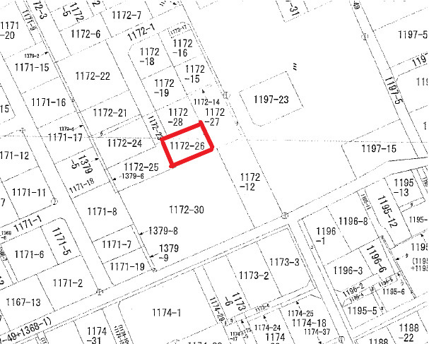 売地　滝沢市巣子の土地図