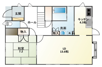 【間取り】 | 取手市新取手三丁目　中古戸建　1980万円