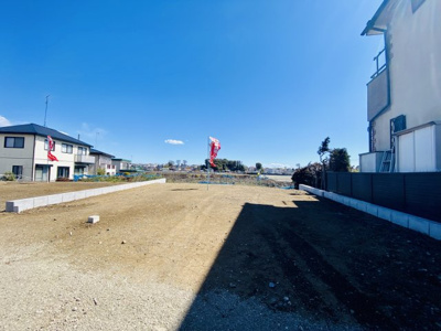 【外観】 | ☆突き抜けるような眺望！陽当り良好な建築条件なし売地全３区画残１区画／仲介手数料不要 | 【区画③】青空の映える素敵な現地♪東側に広がる空と大地が我が家の景色！とても開放的に感じられる現地となっております♪週末にはのんびり景色を眺めながらのオウチ時間を味わえる贅沢なひとときを☆
