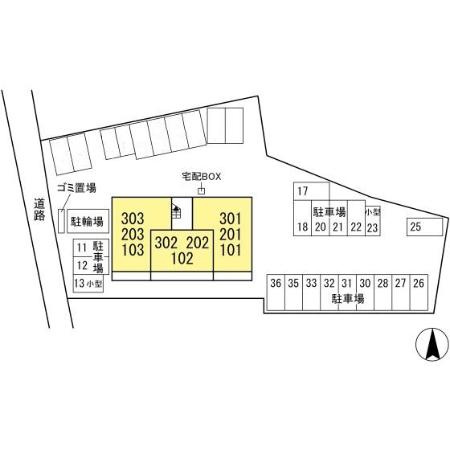 オーフィングⅢの区画図