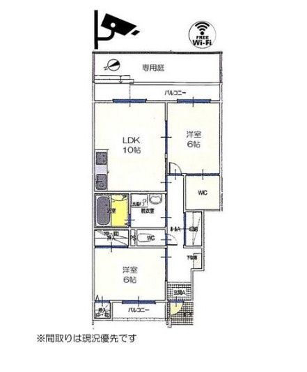 スカイルームⅠの間取り