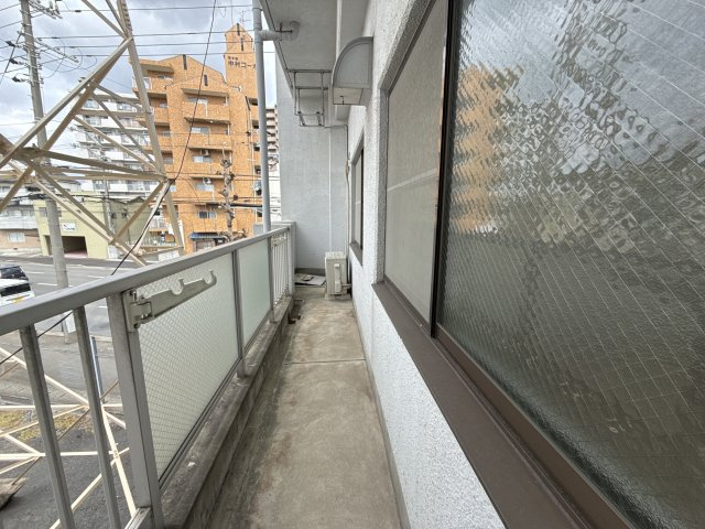 坪田ビルのバルコニー