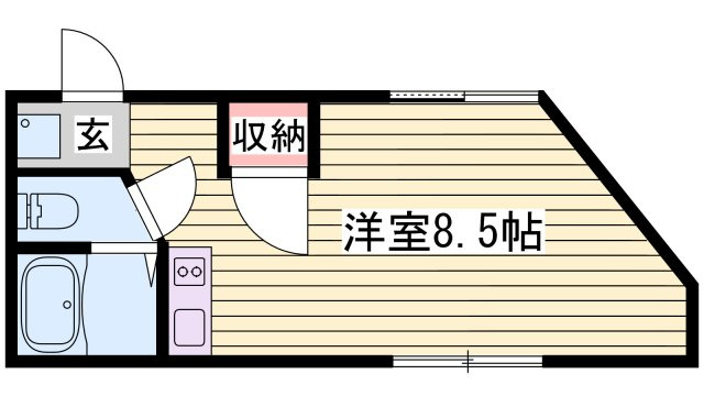 ベルフラワー岡町の間取り