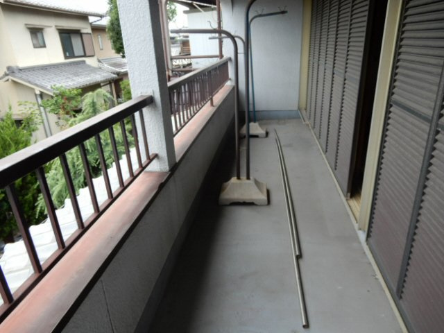 八代本町貸家のバルコニー