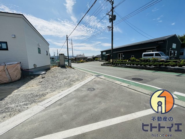 八女市前古賀新築建売の前面道路含む現地写真