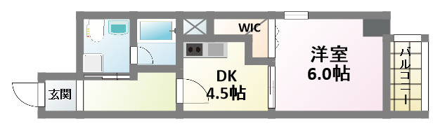 ラフォーレ天満橋　仲介手数料無料の間取り