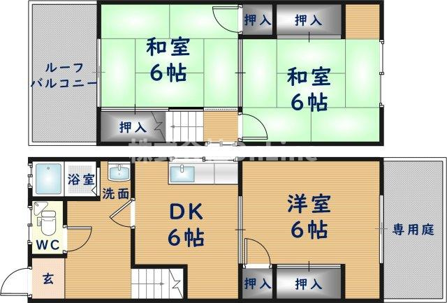 【間取り】 | 大森一戸建借家