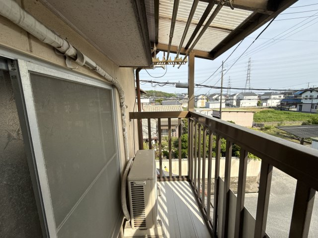 北原貸家のバルコニー