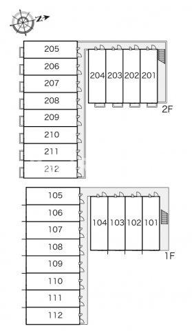 レオパレスＥＰ３のエントランス