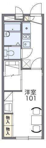レオパレスレーヴⅠの間取り