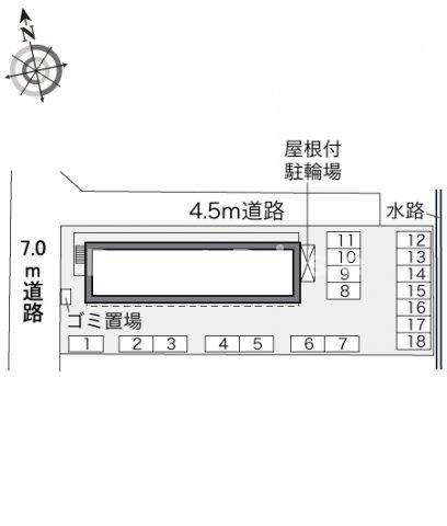 レオパレスレーヴⅠの駐車場