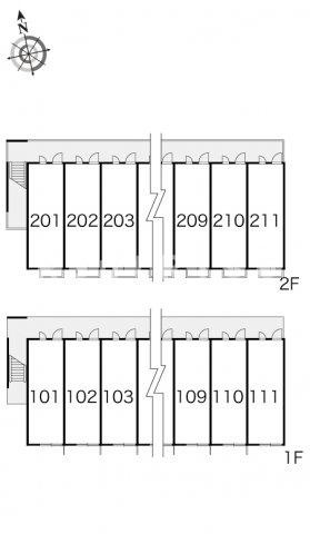 レオパレスレーヴⅠのエントランス
