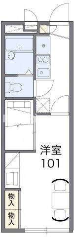 レオパレスロアールの間取り|代表的な間取のため実際の間取とは異なる場合があります