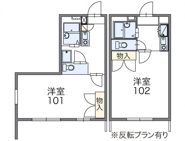一宮市神戸町のアパートの間取り|代表的な間取のため実際の間取とは異なる場合があります