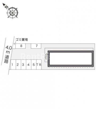 レオパレスシャンテの駐車場