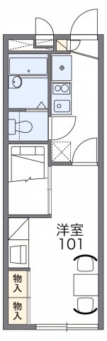 レオパレスラ・フォーレ一宮Ⅲの間取り|代表的な間取のため実際の間取とは異なる場合があります