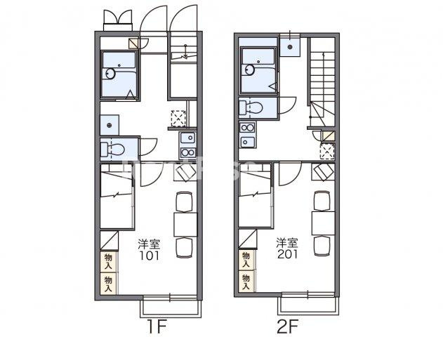 レオパレス三和Ⅱの間取り|代表的な間取のため実際の間取とは異なる場合があります