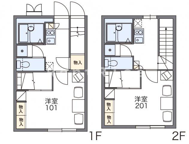 レオパレスフリージアの間取り
