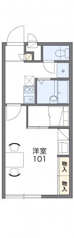 レオパレス南黒田の間取り|代表的な間取のため実際の間取とは異なる場合があります
