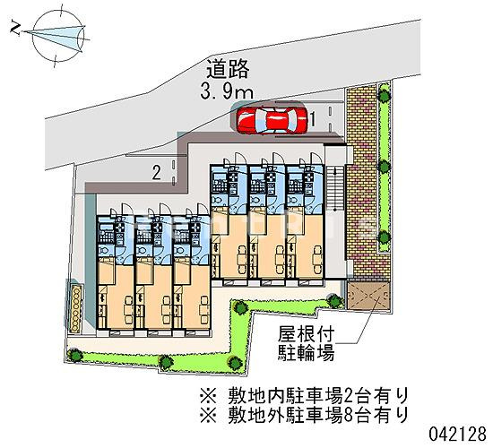 レオパレス新木曽川の駐車場|画像4