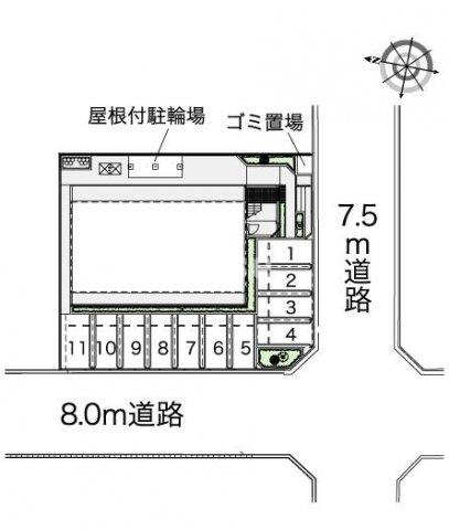 レオパレスフライハイトのエントランス
