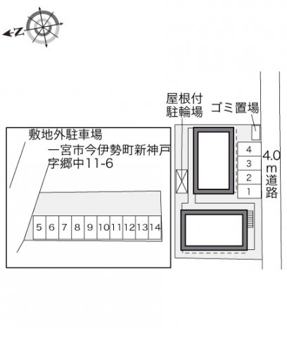 レオパレスベルセゾンのエントランス
