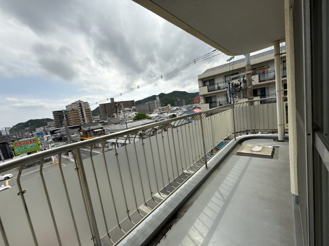 あづみマンションのバルコニー